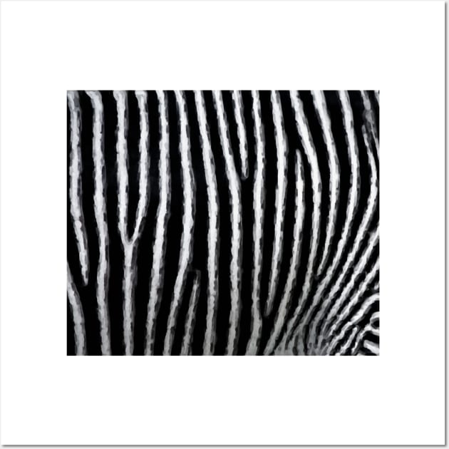 Zebra Stripe Pattern Wall Art by thesnowwhyte